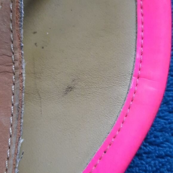Sperry Pink Yellow Neon Top Sider Thong Strappy Sandals Size 6 - Picture 13 of 15